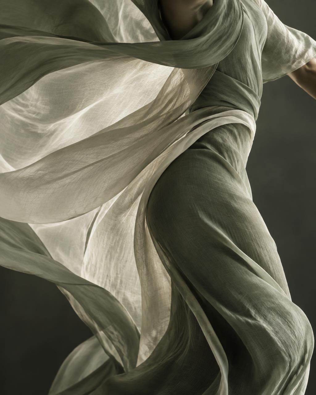 Editorial visualization of movement in warm Honolulu light